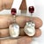 Diamond Rubellite Tourmaline Pearl Earrings 18k Gold 6.25 TCW Certified For Sale - Image 4 of 12