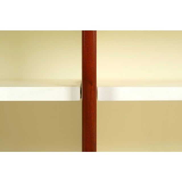 Brown Jens Risom Open Book Cabinet 1950c. For Sale - Image 8 of 9