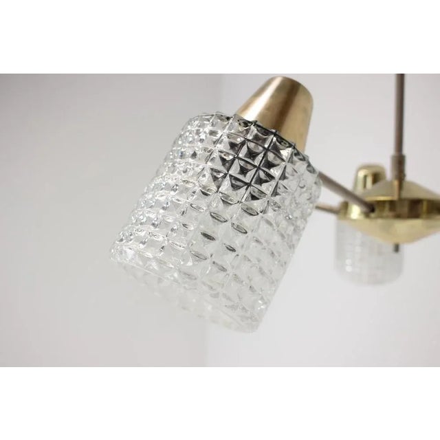 Gold Mid-Century Pendant from Kamenický Šenov, 1970s For Sale - Image 8 of 12