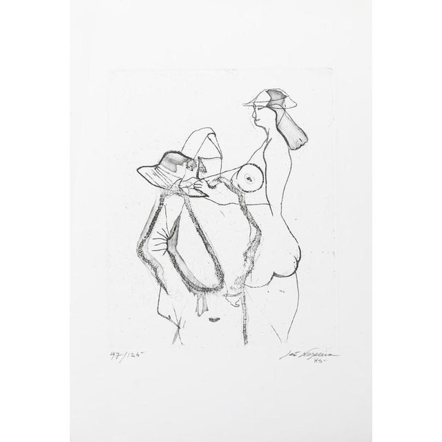 Rolando Sá Nogueira, Nude Composition, 1985, Screenprint For Sale - Image 6 of 6