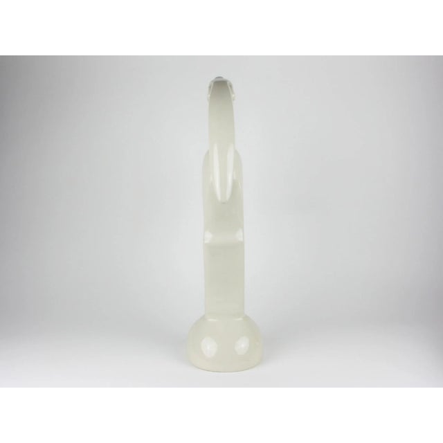 Vintage Haeger Pottery White Gazelle or Antelope Ceramic Sculpture For Sale - Image 10 of 14