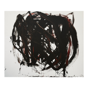 "Doing Vertical Strokes / Night 2" - Original Large Abstract Painting by Simon Findlay