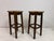 Vintage French Bar Stools in Oak and Rush, 1960s, Set of 2 For Sale - Image 4 of 13