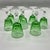 Vintage Emerald Green Cut Crystal Wine Glasses from Cristalería San Carlos, Argentina, 1950s, Set of 8 For Sale - Image 18 of 18