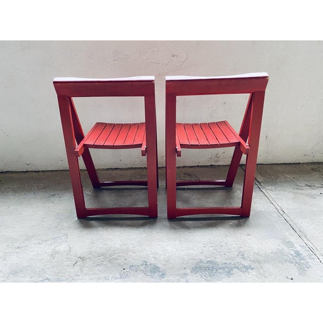 Vintage Trieste Folding Chairs by Aldo Jacober for Bazzani, Set of 2 For Sale - Image 18 of 18