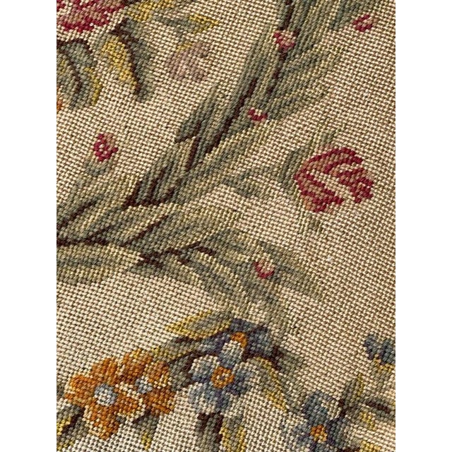 French Needlepoint Tapestry Chair Cover, 1890s For Sale - Image 15 of 18