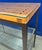 3 Tiered Custom Made Japanese Style Iron and Wood Console With Glass Tops For Sale - Image 9 of 11