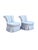 This is a beautiful pair of vintage slipper chairs by Century Furniture featuring an unusually sculptural, deeply...