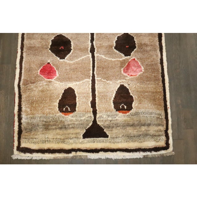 Whimsical Vintage Persian Small Gabbeh Rug - 2'8" x 3'9" For Sale In New York - Image 6 of 7