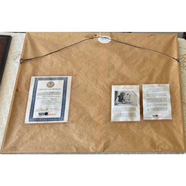 1990s Claude Weisbuch, “Au Musée” Certificate of Authenticity For Sale In Los Angeles - Image 6 of 10