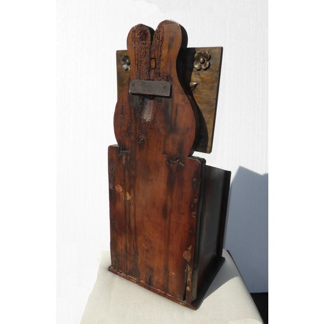 Vintage Floral Motif Carved Wood Box For Sale - Image 10 of 11