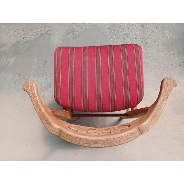 Original Danish Brutalist Dining Chairs in Oak by Henning Kjærnulf, 1970s, Set of 6 For Sale - Image 13 of 15