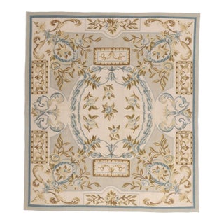 Vintage Chinese Aubusson Rug, 08'10 X 10'01 For Sale