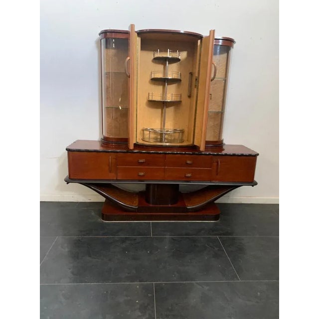 Art Deco Mahogany Sideboard or Showcase, 1930s For Sale - Image 9 of 17