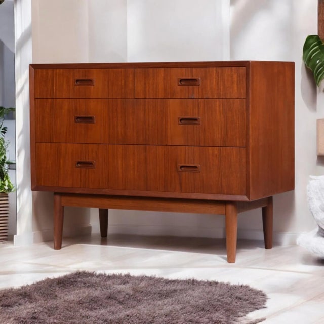 Lyby Mobler Early Lyby Mobler Danish Teak Chest of Drawers $2,195.00 For Sale - Image 4 of 11