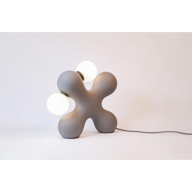 Brown Tabono Table Lamp in Ceramic by Soheila Mahmoodi For Sale - Image 8 of 14