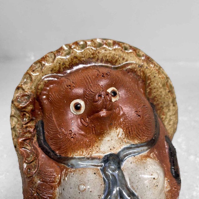 Japanese Decorative Tanuki Statue, 1970s For Sale - Image 10 of 13