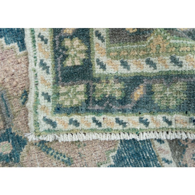 Navy Blue Turkish Mini Rug Oriental Hand Knotted Vintage Rug 1'8" x 3'4" #16891 For Sale - Image 8 of 8