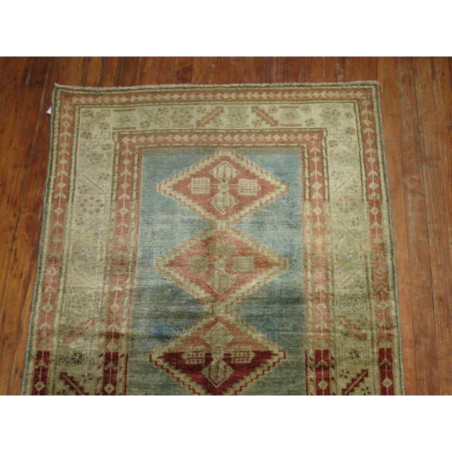 Antique Zabihi Collection Persian Malayer Runner - 3'2" x 15'4" For Sale In New York - Image 6 of 8