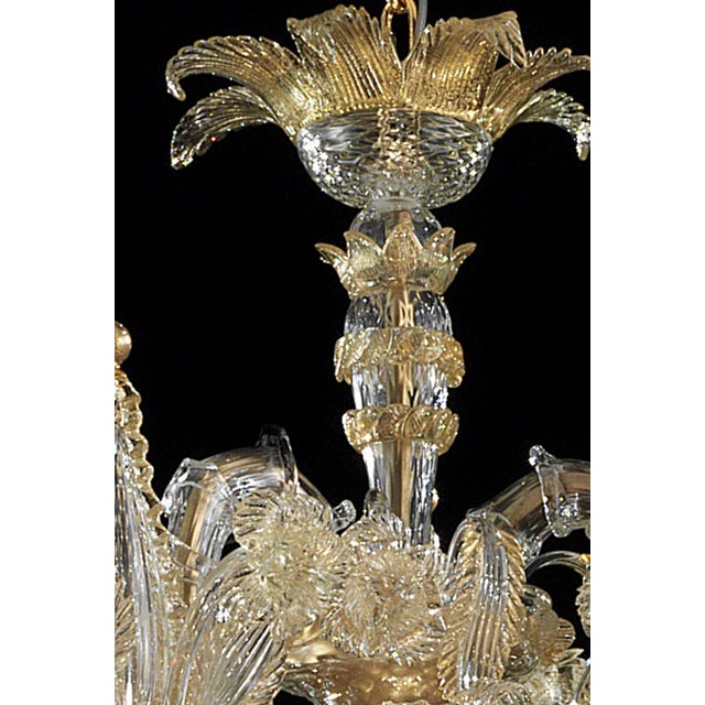 Imperial Venetian "Cà Rezzonico" Gold Murano Glass Luxury Chandlier For Sale - Image 4 of 8