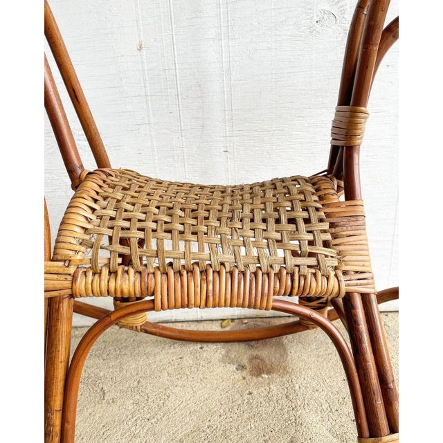 Wood Mid Century Modern Sculptural Italian Wicker and Rattan Rockinghorse by Designer Franco Albini For Sale - Image 7 of 13