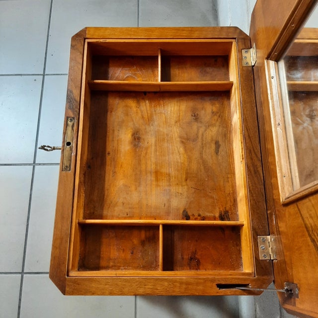 Wooden Work Table with Drawers and Mirror, 1900 For Sale - Image 11 of 17