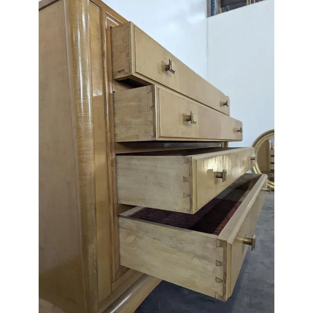 Chest of Drawers in Maple and Sycamore Wood by André Arbus and René Prou For Sale - Image 5 of 8