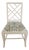Chinese Chippendale Style WhiteChair Newly Upholstered. For Sale