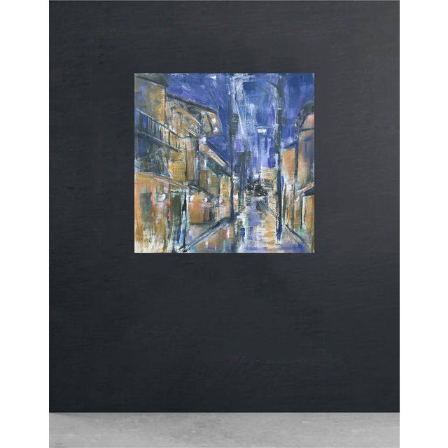 2020s Rainy Night, Kyoto — 30x30 For Sale - Image 5 of 6