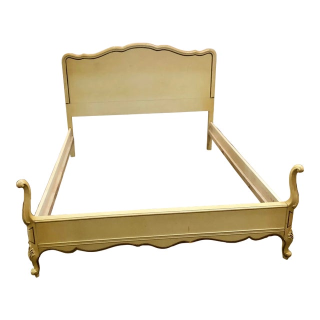 1940s Vintage Louis XV Style French Provincial Bed Frame | Chairish