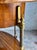 1970s Vintage Two-Tier Occasional Table by Weiman, Burl Wood, Brass Details For Sale - Image 5 of 8