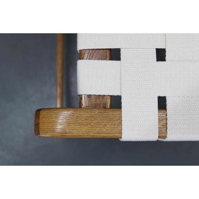 Wood Mid-Century Oak Stool from Jan Vaněk, Czechoslovakia, 1950s For Sale - Image 7 of 9