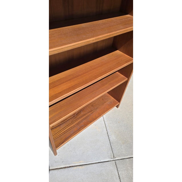 Vintage Danish Mid Century Modern Bookcase Made in Denmark #2 For Sale - Image 10 of 18