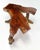 Wood Organic Heavy V Shape Walnut Slab Top Driftwood Base Legs Coffee Table For Sale - Image 7 of 9