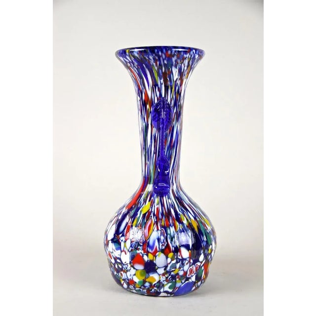1940s Mid-Century Italian Vase in Murano Glass by Fratelli Toso, 1940s For Sale - Image 5 of 15