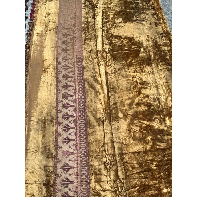 Silk Velvet Curtains, 1890s, Set of 2 For Sale - Image 9 of 18