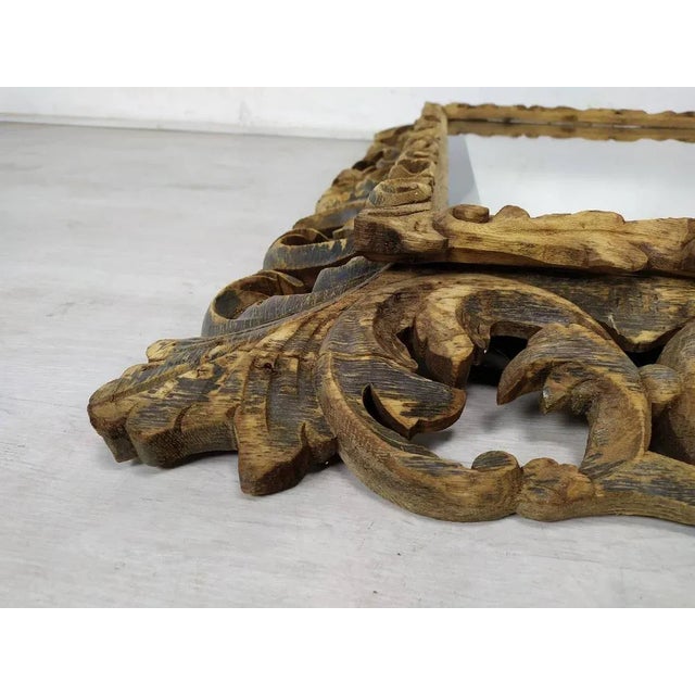 Antique Carved Oak Mirror For Sale - Image 17 of 18