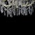 Glass 1940s Italian Capodimonte Style Crystal & Hand Painted Porcelain & Glass 12-Light Chandelier For Sale - Image 7 of 11