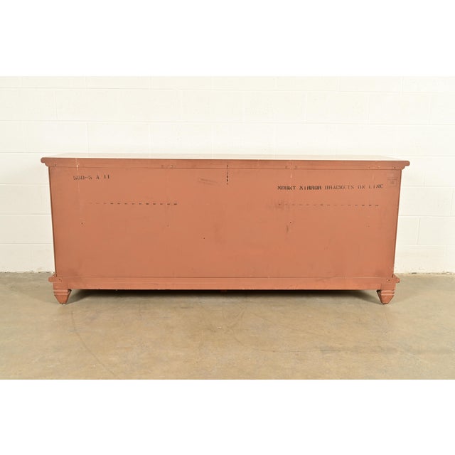 Thomasville Spanish Mediterranean Pecan Wood Triple Dresser or Credenza, 1960s For Sale - Image 14 of 16
