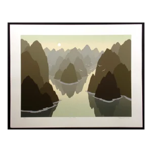 Robert Wilson "Twin Forks" Signed Numbered Fine Art Serigraph Landscape