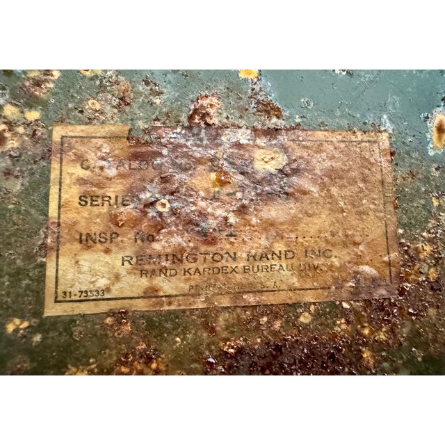 Remington Rand/Kardex Industrial Steel Work Table, C. 1930 For Sale - Image 11 of 14