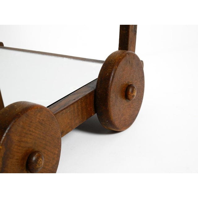 Tea Trolley in Oak, 1930s For Sale - Image 15 of 18