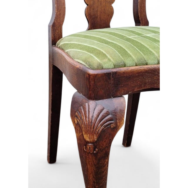 Antique English Carved Mahogany Dining Chairs, 1880s, Set of 4 For Sale - Image 6 of 13