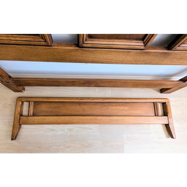 Wood Vintage Mid-Century Modern Full or Queen Walnut Bed by White Furniture Company For Sale - Image 7 of 15