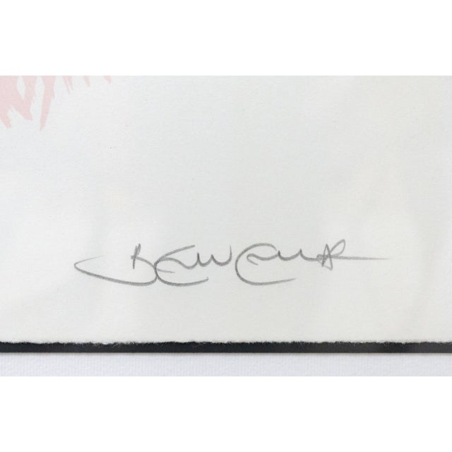 Volto Giovane, work by the artist Riccardo Benvenuti, 1984 6 color lithograph, copy 60/150 Framed and in excellent...