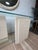 Glass Postmodern Faux Stone Tiered Console Table, Plaster and Wood For Sale - Image 7 of 10