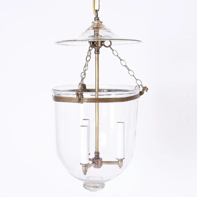 Early 20th Century Smoke Bell Light Pendant Lamp For Sale - Image 5 of 5