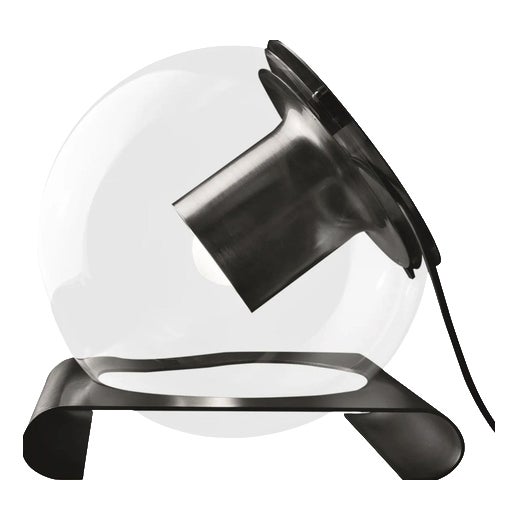 Black Metal The Globe Table Lamp by Joe Colombo for Oluce For Sale