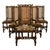 Jacobean Antique 19thC Set 6 Carved Caned Jacobean Barley Twist Walnut Dining Chairs 1870 For Sale - Image 3 of 18
