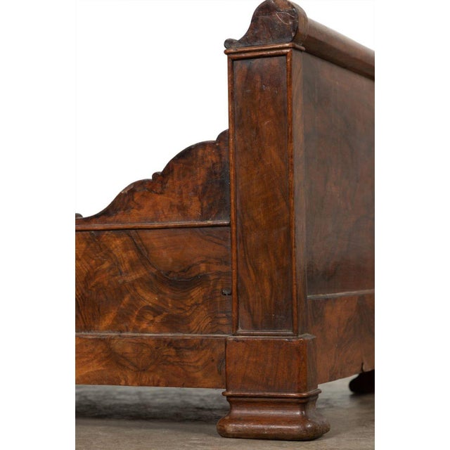 French Louis Philippe Walnut Sleigh Daybed For Sale In Seattle - Image 6 of 7